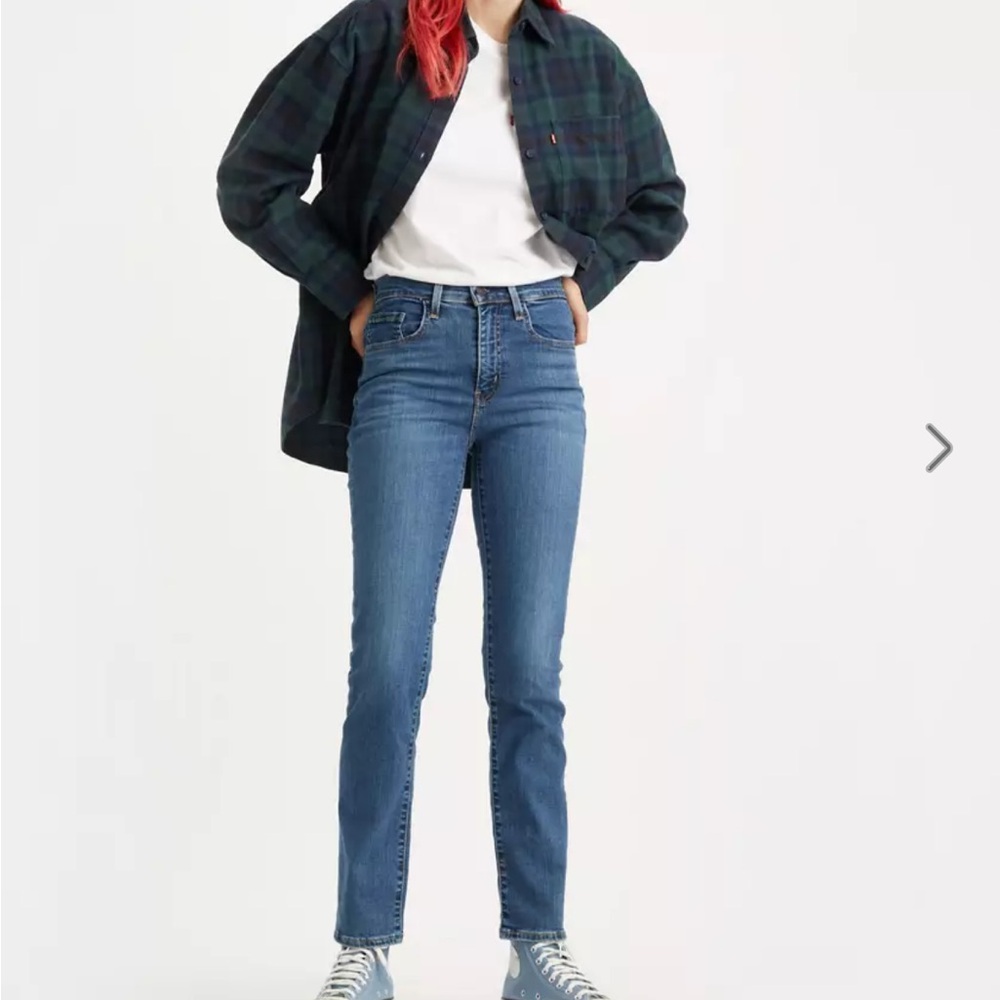 Levi High Rise Slim Straight
